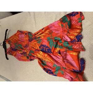 Skies Are Blue Colorful Sleeveless Summer Dress